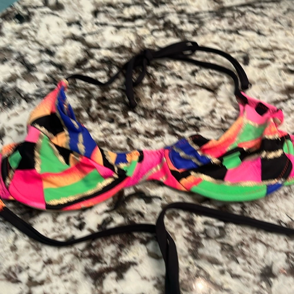 Colorful Abstract Bikini Top